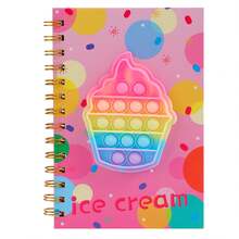 1 Beautifully Bound Student Notebook, 80 Pages, Unicorn Pattern, With Illustrations, Can Be Used As A Stress Relief Journal Or Ba, First Day Of School - Multicolor - View 8