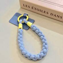 This Durable, Braided Short Wrist Strap Features A "Dopamine-Style" Macaron Color Palette; Versatile And Stylish, It Makes An Excellent Gift For Friends And Family-Perfect For Birthdays, Holidays, Or Summer Beach Vacations. - Multicolor - View 8