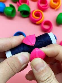 [10pcs]Colorful Silicone Spool Pins, Flexible Anti-Slip, Bright Macaron Style Spool Core Buckle, Suitable For Sewing Thread, Cross Stitch Thread, High Cost-Performance Sewing Supplies For Beginners And Home Use - Silicone Spool - View 10