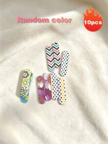 Tragbare Mini-Taschen-EVA-Nagelfeile, doppelseitiger Nagelbuffer, dekorativ mit buntem Blumen-, Tier- und Fruchtmuster, kompakter Reise-Nagelbuffer, geeignet zum Formen, Trimmen und Polieren von Nägeln unterwegs, für den täglichen Gebrauch - A - Übersicht 11