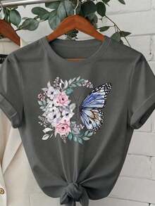 Women T-Shirts - Dark Gray 1 - View 2