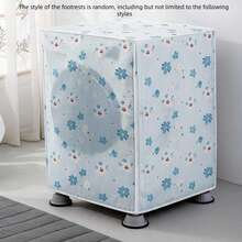 1pc Floral Pattern Washing Machine Cover - Universal Top Load Washer Dust Cover, Easy Clean Fabric, Decorative Floral Appliance Cover Suitable For Laundry Room, Home Decor, Pet Hair And Dust Protection (Fits Most Brands) - Multicolor - View 17