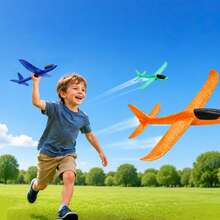 Hand-Thrown Boomerang Airplane, EPP Foam Material Outdoor Toy, Durable Crash-Resistant Hand-Launched Glider Airplane, Flight Model Gift - Multicolor - View 2
