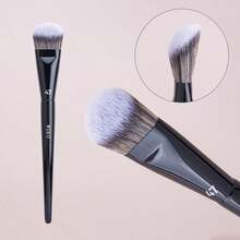 2/1pc 47 Foundation Brush, 78 Foundation, Shadow Brush Liquid Cream Blending Blush Angled Professional Makeup Tool Set - Multicolor - View 5