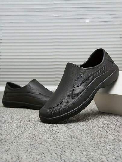 Sepatu Layanan Makanan Tahan Air Baru, Sepatu Keselamatan Kerja Luar Ruangan, Sepatu Kerja Anti Air, Tahan Aus, Ultra Ringan, Model Slip-On, Sepatu Hujan