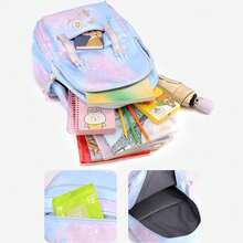 Large Capacity Bag With Cartoon Flower Design, Lightweight Style Bag Suitable For Everyday Use,Back To School Supplies Essentials - Multicolor - View 6
