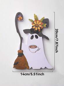1pc Ghost Desktop Stand, Fun Cartoon Halloween Themed Decor, Suitable For Bar Counter Layered Tray Tabletop Display, Cafe Holiday Atmosphere Decoration, Window Halloween Themed Backdrop, Halloween Holiday Atmosphere Decoration, Afternoon Tea Party Tabletop Decor, Themed Photography Backdrop Prop, Cute Quirky Style Scene Matching Accessory, Holiday Atmosphere Countertop Decoration, Ghost Coffee Creative Halloween Decor Craft - B - View 13