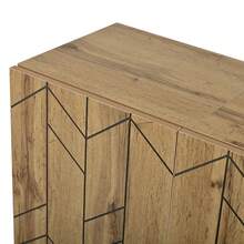 Sideboard Natural Made Of Wood For Dining Room And Living Room - 自然的 - 查看 9