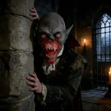 1 buah Topeng Lateks Vampir Horor Halloween, Topeng Wajah Zombie Menakutkan untuk Pesta Cosplay - MultiWarna - View 5