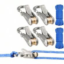Rope With Roller Tensioner, Easy To Secure, Rope Tensioning Tool With Lock, Suitable For Camping, Boating And Outdoor Activities. - Multiple Styles - View 3