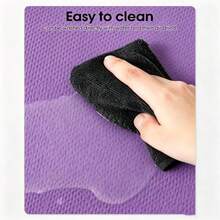 1pc 173*61*0.3cm Lightweight EVA Yoga Mat, Beginner Home Portable Non-Slip Waterproof Foldable Fitness Exercise Mat - Purple - View 7