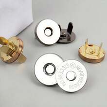 10/20Pairs Metal Magnetic Snap Buttons Round Magnetic Buttons Handmade Woven Bags Canvas Bags Leather Bags No-Sew Hidden Buttons Luggage Hardware Accessories Multi-Color Options - Multicolor - View 9