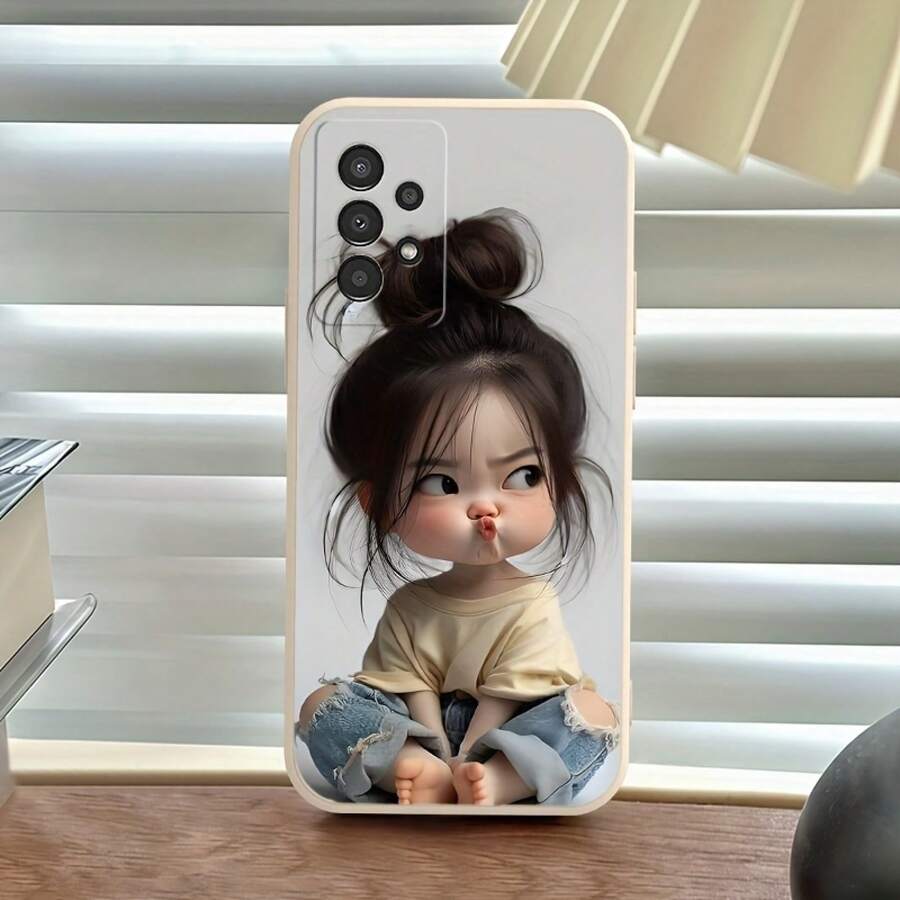 Funda para teléfono - Funda para teléfono con diseño de una linda niña, adecuada para iPhone 15ProMax/15Pro/15Plus/15/14ProMax/14Pro/14Plus/14/13ProMax/13Pro/13Mini/13/12ProMax/12Pro/12Mini/12/11ProMax/11Pro/11/XR - Blanco antiguo - Ver 1