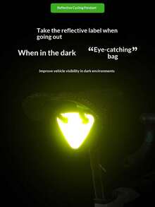 1 pieza Pegatina reflectante de alta visibilidad para bicicleta | Reflector de advertencia para montar de noche en caso de emergencia cuando la luz trasera falla | Equipo para bicicleta de montaña & bicicleta de carretera - Multicolor - Ver 6