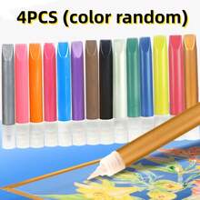 4pcs/Set 3D Outline Glass Paint 10ml Handmade DIY Outlining Powder Painting Acrylic Paint - Multicolor - View 9