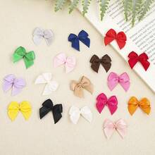 50/100/200/300PCS Mini Satin Ribbon Bows, Random Colors - Handmade From Polyester, Feather-Free Bows, Perfect For DIY Crafts, Clothing Accessories, And Elegant Gift Wrapping Decoration - Multiple Styles - View 11