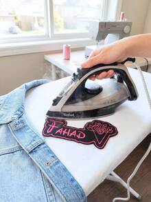 Custom Embroidered Name Patches, Wedding Design, Iron-On/Sew-On Fabric Tags, For Gift Bags, DIY Clothing Decoration, Fabric Crafts Accessories - Multicolor - View 3