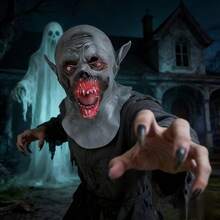 1 buah Topeng Lateks Vampir Horor Halloween, Topeng Wajah Zombie Menakutkan untuk Pesta Cosplay - MultiWarna - View 1