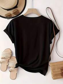 Women T-Shirts - Black - View 2