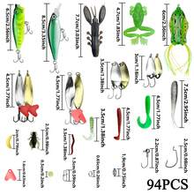 Fishing Lure Set 25/61/94/132/354pcs, Surface Lure Fishing Tackle Set Suitable For Bass, Trout, Salmon Fishing Accessories, Long Cast Lure Set, Beginner To Professional - Multicolor - View 9