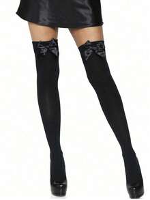 1 Pair Women's Velvet Over-The-Knee Thigh High Socks, Long Tube Socks, Non-Slip - Multicolor - View 14