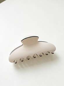 2pcs/1pc High-Quality Large 10cm Black White Acetate Hair Claw Clips,Elegant Curved Hair Claw Barrette,Hair Accessories For Women - Multicolor - View 17