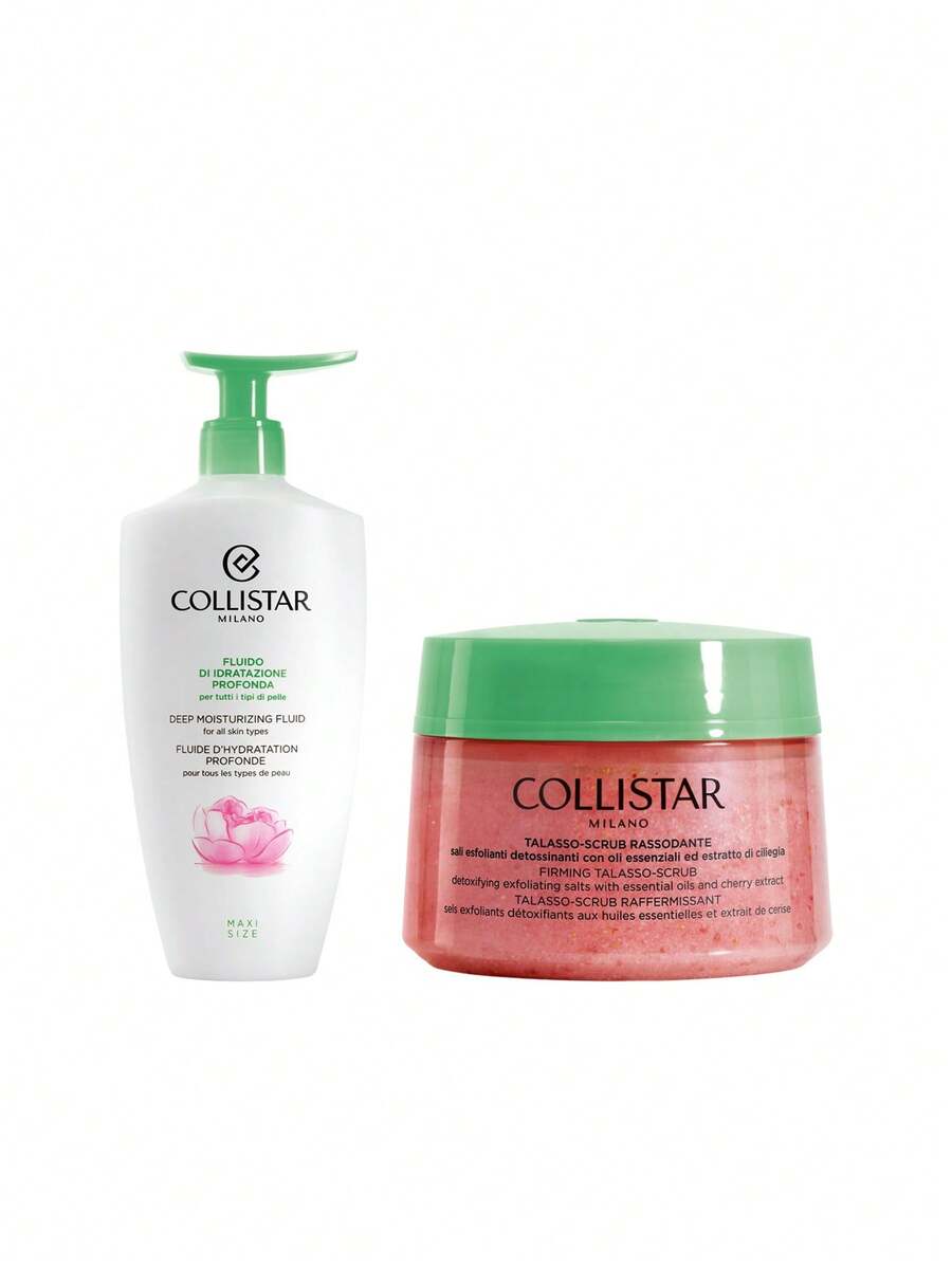 Collistar [Bundle] Deep Moisturizing Fluid 400 Ml + Firming Special Perfect Body Talasso Scrub 700 G - Deep Moisturizing+Firming - View 1
