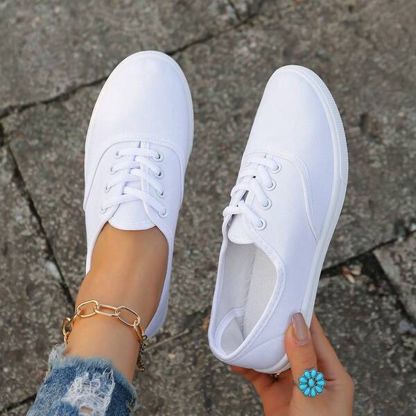 Lightweight Casual Sports Shoes, Lace-Up Low-Top Comfortable Walking Shoes, Versatile Daily Commute Shoes