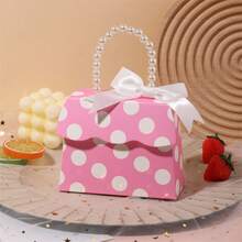 6pcs/12pcs - Faux Pearl Handheld Gift Boxes With White Bow Decoration, Candy Packaging Boxes, Suitable For Wedding, Party Favors, Birthday, Holiday, Party, Gathering Gift Packaging - Gift Box - View 15