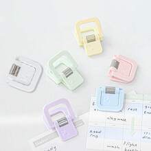 Cute Pastel Multi-Functional Mini Clip With Standable Handle, 55 Sheets Large Capacity Paper Binder Clip, Aesthetic Suspendable Memo Holder & Test Paper Stationery Organizer Student Document Folder Paper Clip Office Book Clip Card Clip Binder Clips Bulldog Clips Back To School - Sets - View 12