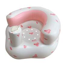 3-36 Months Inflatable Booster Seat For Infants, With Guardrail And Built-In Air Pump, Double-Layer Sitting Training Chair, Inflatable Floor Seat With Backrest, Foldable Inflatable Baby Chair, Portable Outdoor Mat, PVC Floor Seat For Sitting Training Only - Multicolor - View 12