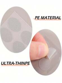 500/300/200/100pcs Earlobe Support Stickers, Ideal For Wearing Heavy Earrings. They Help Secure The Earlobes And Prevent Tearing Or Stretching. Easy To Use, Virtually Invisible, And Suitable For Use At Home, On The Dresser, During Travel - Multicolor - View 3