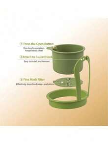 Multifunctional Silicone Sink Strainer Basket, Hanging Food Waste Filter, Suitable For Vegetables, Fruits, Tea, Coffee Residue, Easy To Clean Kitchen Accessory. Kitchen Tools, Tray, Plate, Kitchen Mat, Placemat, Lunch Box, Placemat, Kitchen Essentials, Kitchen Decor - A - View 11