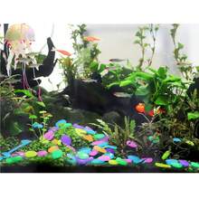 200pcs 2026 Colorful Glow-In-The-Dark Garden Stones, Night Guide Glowing Pebbles, Rainbow Fluorescent Stepping Stones, Outdoor Landscape Decoration, Aquarium Fish Tank Decor - Regular Model - View 9