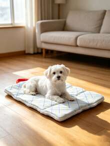 1pc Cat & Dog Dual-Color Graphic Pattern Pet Bed Mat, Reversible Pet Sleeping Pad, Portable Cat Bed Mat, Suitable For Indoor Use, Machine Washable - Multicolor - View 5
