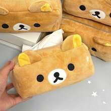 1pc Rilakkuma Relaxed Bear Girls Tissue Box Cover Storage Student Dorm Limited Edition - Multi-color - View 3