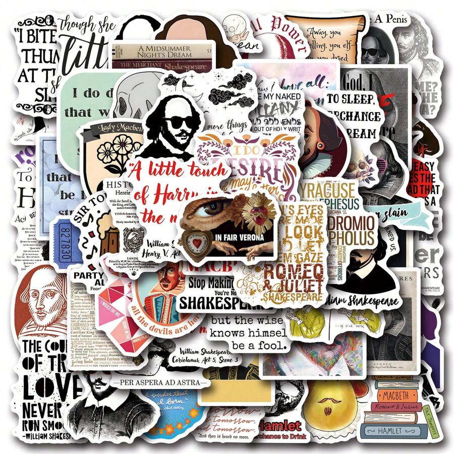 60 PCS William Stickers Perfect For Decorating Your Phone, Water Bottles, Scrapbook,Phone, Journaling. Car, Laptop. Bumper, Skateboard, A Set Of Brightlycolored And Aesthetically Graffiti DIY Stickers - Multicolor - View 1