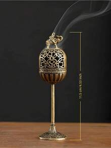 CHIGO 3pcs Elephant Shaped Vintage Metal Incense Burner/Incense Holder, Suitable For Home Decor Aromatherapy Tools And Zen Incense Burner, With Dual Function Of Holding Incense Sticks And Collecting Ash, Suitable For Aromatherapy And Meditation Scenes - Little Elephant Series - View 9