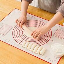 1PC Silicone Kneading Mat - Reusable Baking Mat, Flour Mat, Non-Stick Baking Mat, Size 15.7*23.6 Inches, Suitable For Bread, Candy, Pizza, Cookies And Baking Pastries, Perfect For Christmas, Valentine's Day, Festival And Other Holiday Kitchen Cooking Needs, Baking Tools, Kitchen Utensils, Kitchen Accessories, Home Kitchen Supplies, Bread Making, Silicone Mat - View 13