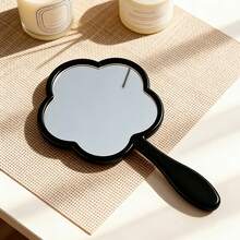 Flower-Shaped Handheld Mirror, Pocket Portable, High-Definition Mirror Surface Without Distortion, Solid Color Flower Design Best Friend Matching Mirror, Bathroom Moisture-Proof Makeup Touch-Up, Romantic Gift For Campus Season, Sweet Gift For All Holidays, Practical Gift For Campus Season/Valentine's Day/Wedding Season/Christmas - Multicolor - View 10