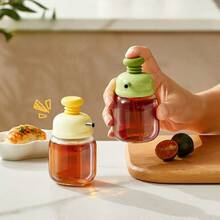 1pc Press-Type Oil Dispenser Bottle, Kitchen Oil Bottle, Multi-Function Oil Bottle, Soy Sauce Bottle, Detachable Seasoning Bottle - Default - View 7