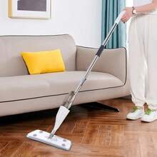 Spray Mop For Floor Cleaning 5 Reusable Microfibre Pad 550ml Water Bottle Tank - CZP256 - View 10