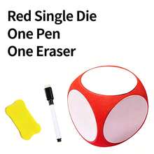 Interactive Game Prop/Reusable EVA Material Giant Dice/Party Activity Prop/Fun Classroom Teaching Tool, Writable And Erasable, Perfect For Enhancing Math And English Skills, Suitable For Educational Games, Classroom Activities, Party Games, Family Entertainment Night, Team Building And Outdoor Activities. This Fun Dice Can Perfectly Enhance The Party Game Atmosphere, Making It The Best Holiday Gift And An Ideal Choice For Gifting To Friends And Family. - Multicolor - View 9