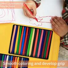 Multi-Color Crayon Set Excellent Pigmentation Washable 24 Or 36pcs - Multicolor - View 1