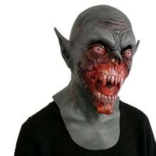 1 buah Topeng Lateks Vampir Horor Halloween, Topeng Wajah Zombie Menakutkan untuk Pesta Cosplay - MultiWarna - View 8