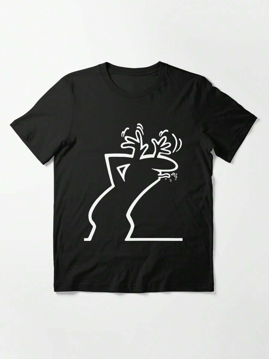 Essential T Shirt,La Linea Design And Use LINEA-LAND Produced - 黑色 - 查看 1