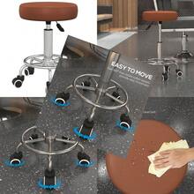 PU Leather Rolling Stool, Height Adjustable Stool Chair With Wheels For Salon, Massage, Spa, Brown - T0001-01-2036 - View 2