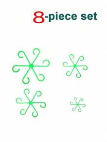 4/8pcs Plastic Plant Support Anti-Tip Bracket, Foldable Hydroponic Flower Stem Fixer, Garden Plant Support - Collapsible Rack - View 13