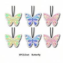 Pastel Moon Pattern Butterfly Hanging Car Air Freshener - A - View 9
