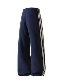 Men's High-Waist Wide-Leg Casual Sweatpants, American Street Style Casual Pants, Suitable For Daily Wear, Street Gatherings, Gifts, Spring/Autumn Campus Versatile Sports Long Pants - Navy Blue - View 5